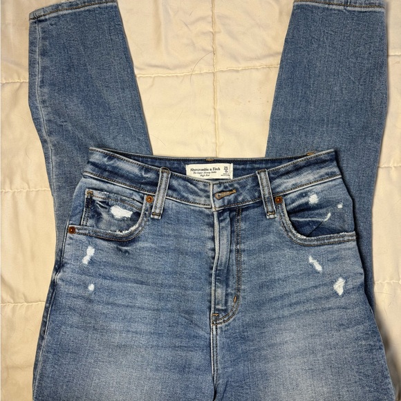 Abercrombie & Fitch Denim - Abercrombie & Fitch Light Blue High Rise Jeans